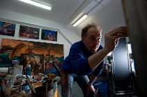 Martin Cambeis in seinem Atelier Paul Martin Cambeis | © 2009 Tobias Tschepe